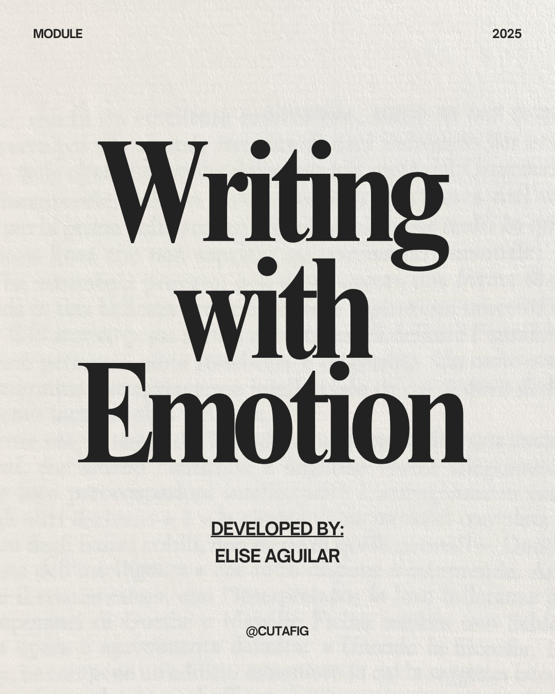 Writing with Emotion Module