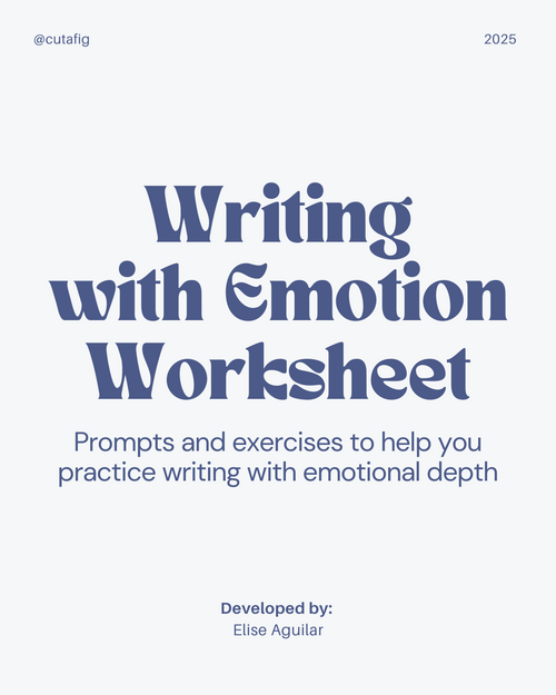 Writing with Emotion Worksheet